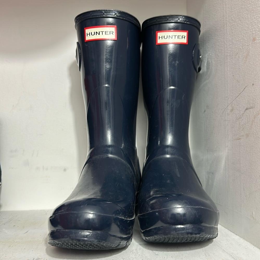Size 8: Women's Original Tall Gloss Rain Boots Navy